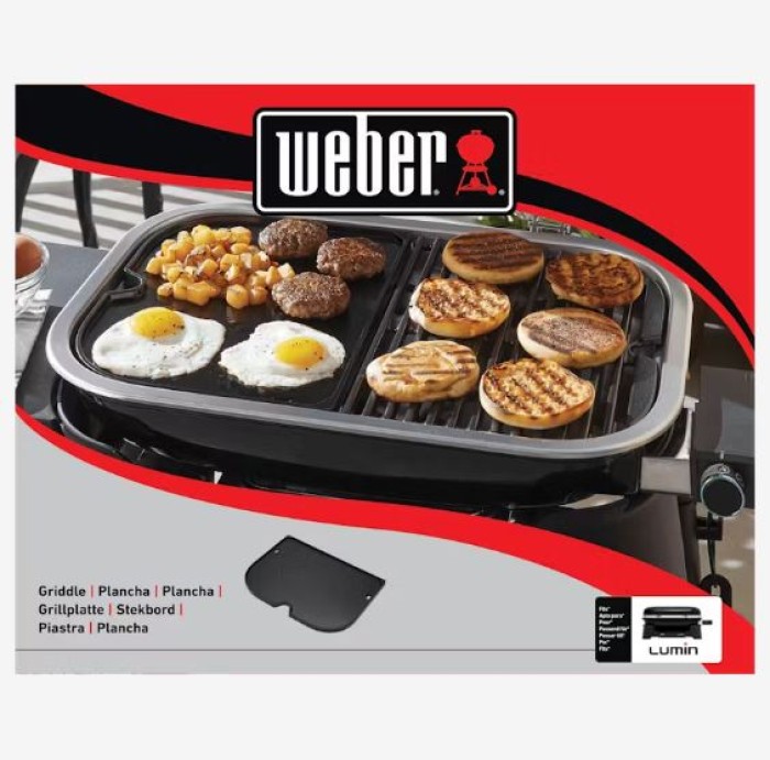 Weber Grillplatte – Lumin Elektrogrill, 33x24,5cm,  6612